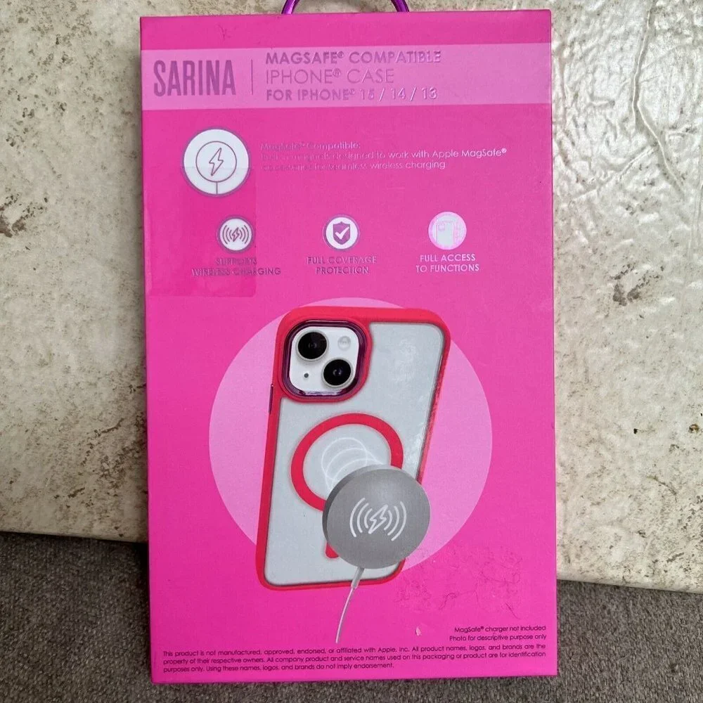 SARINA IPHONE COMPATIBLE  CASE For iPhone 15/14/13 MAGSAFE compatible